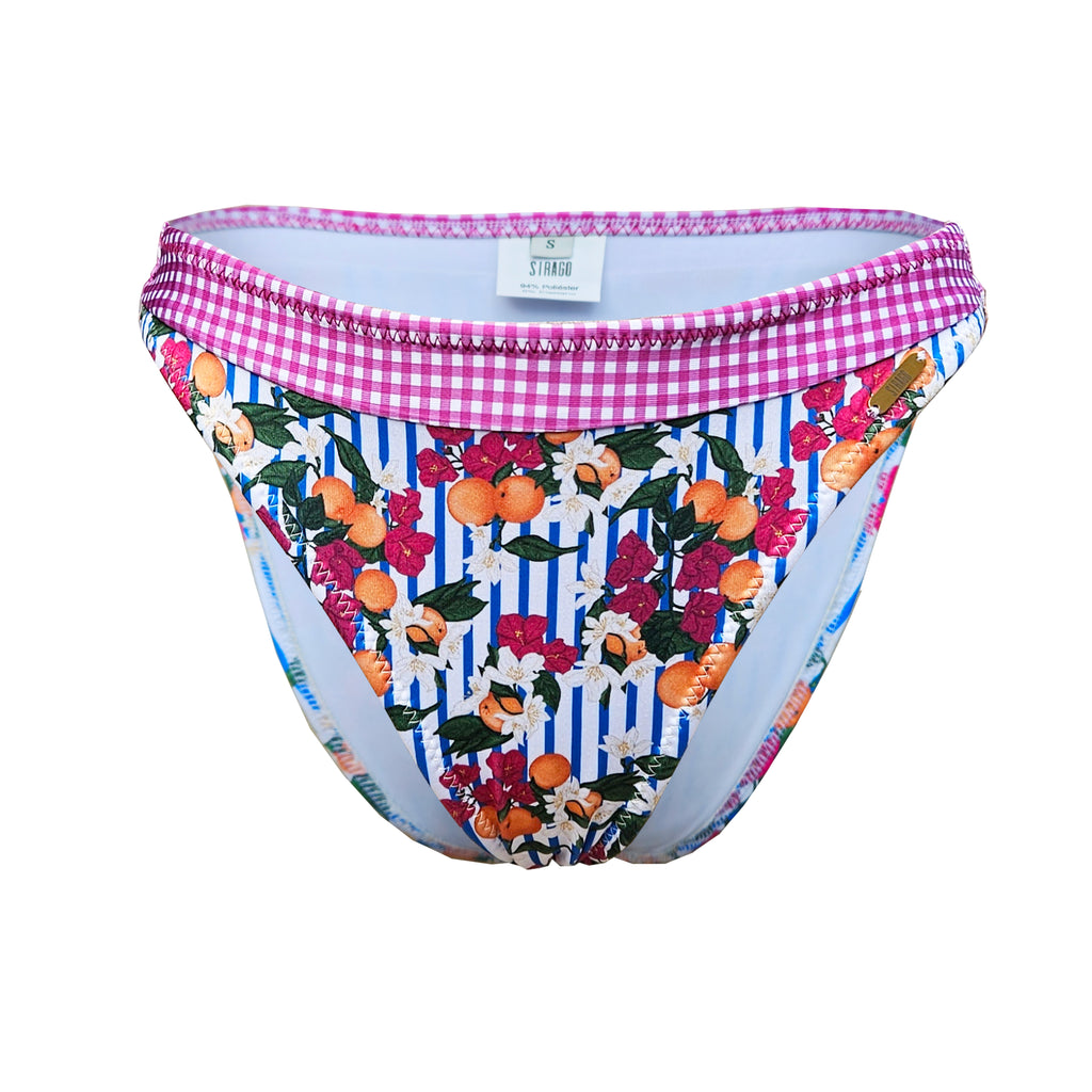 Braguita de bikini corte clásico estampado Egeo y vichy