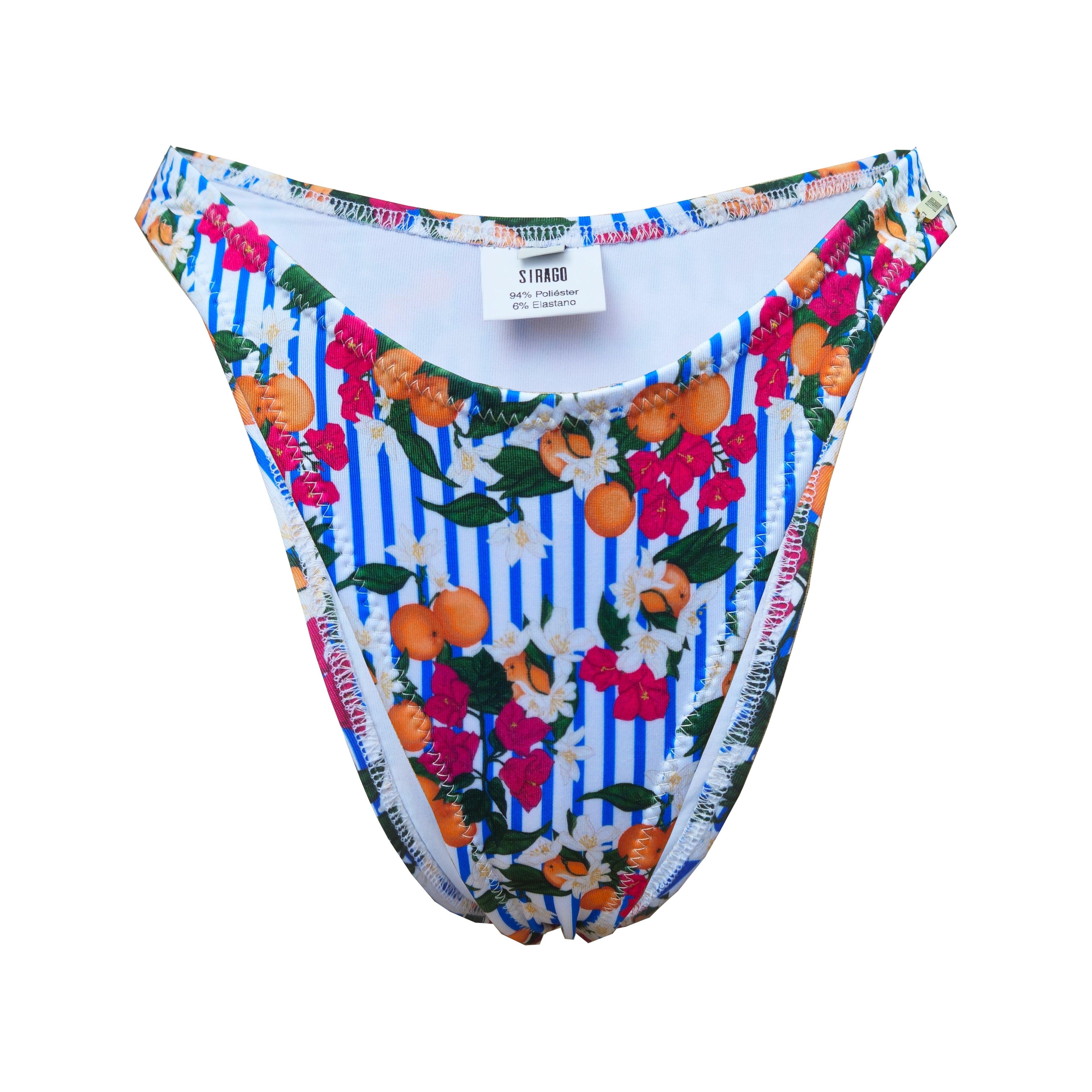 Braguita de bikini corte en V estampado Egeo