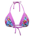 Top bikini cortina estampado Egeo y vichy
