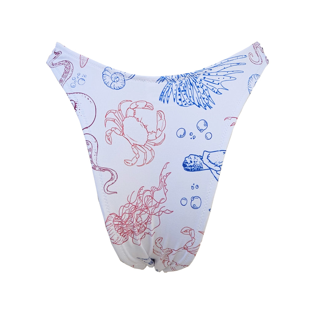 Braguita de bikini corte en V estampado Deepsea