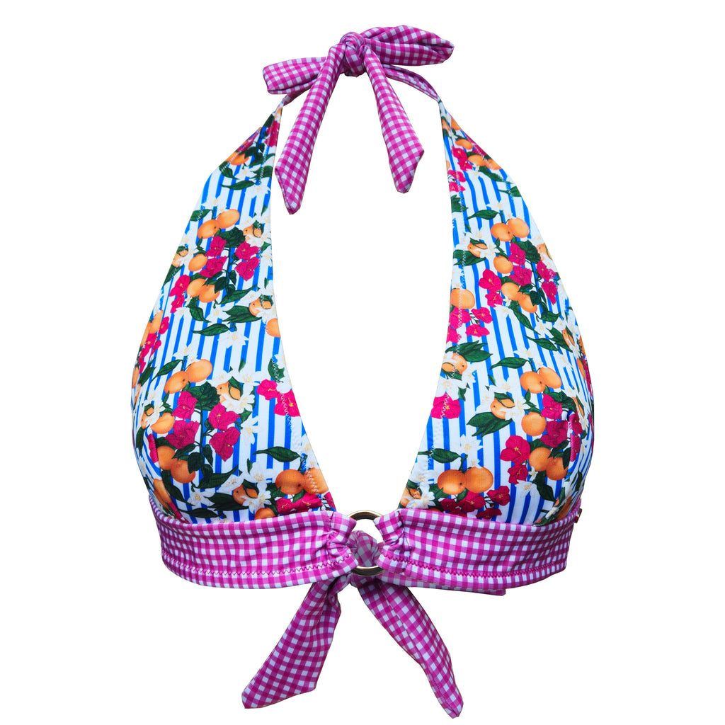 Top bikini Halter combinado