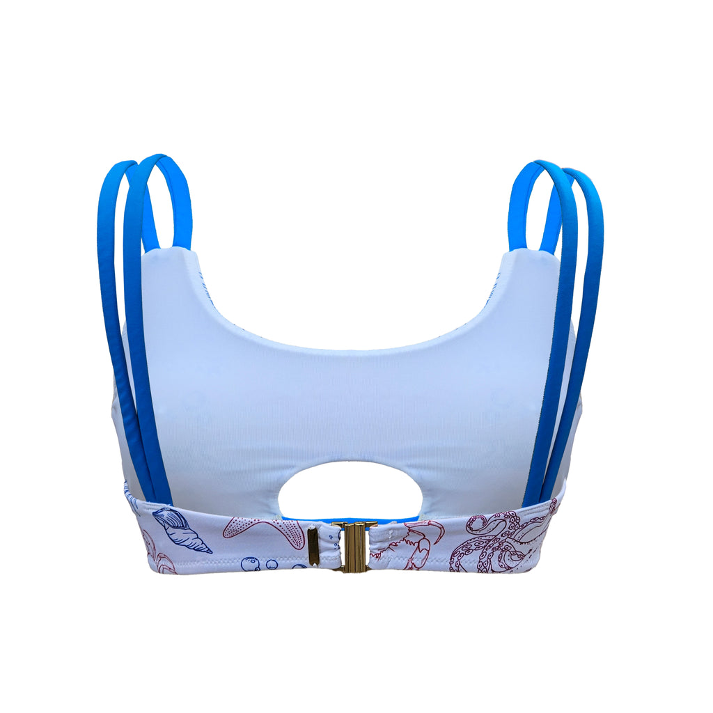 Top bikini deportivo DeepSea con cutout