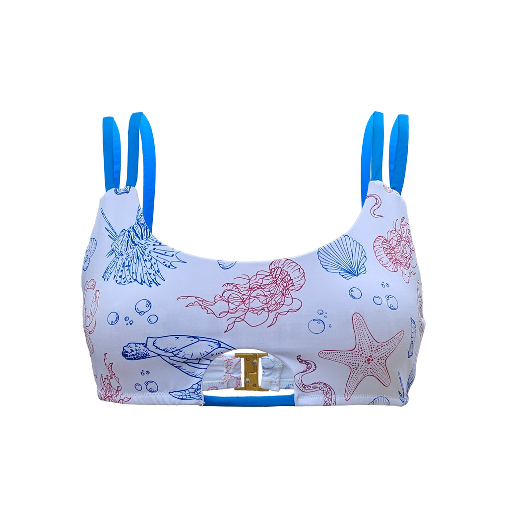 Top bikini deportivo DeepSea con cutout