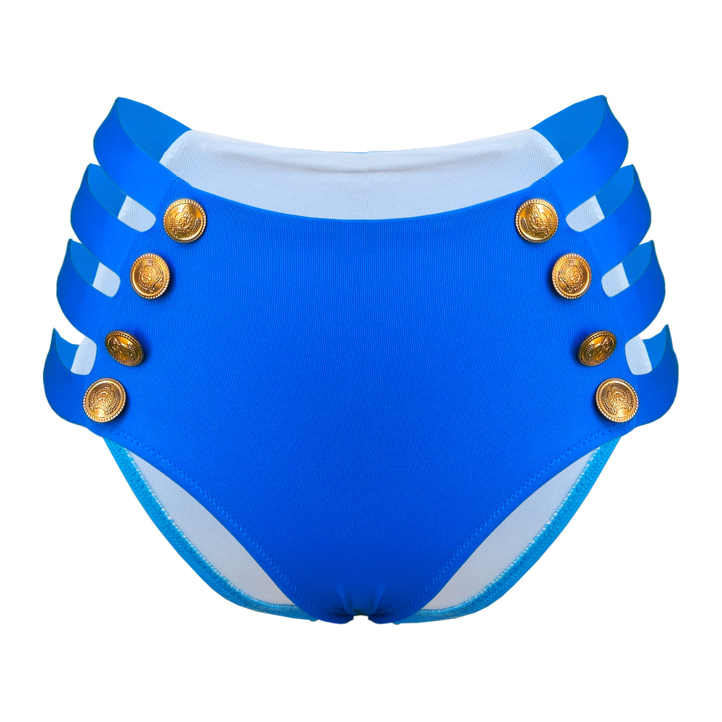 Braguita alta navy con aberturas