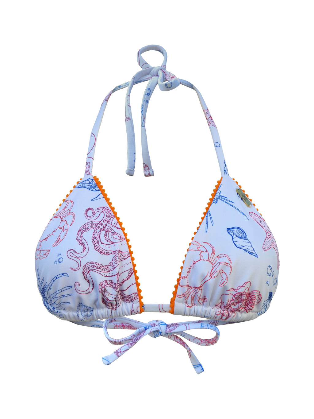 Top bikini cortina estampado DeepSea