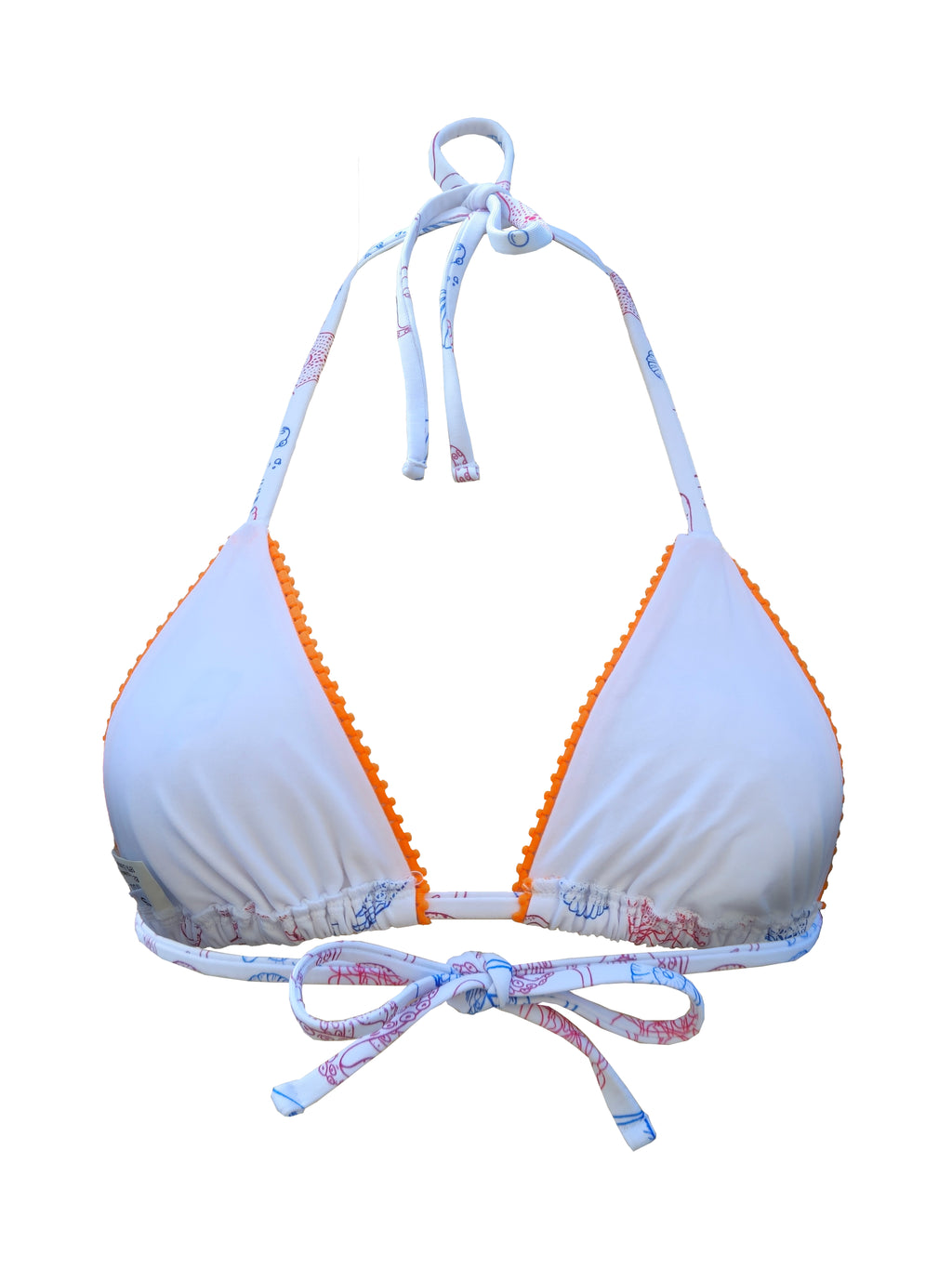 Top bikini cortina estampado DeepSea