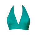 Top halter verde