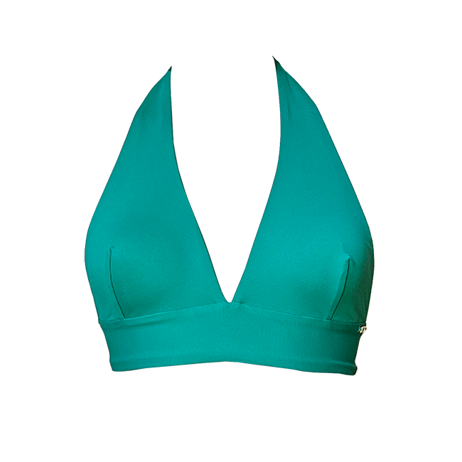 Top halter verde