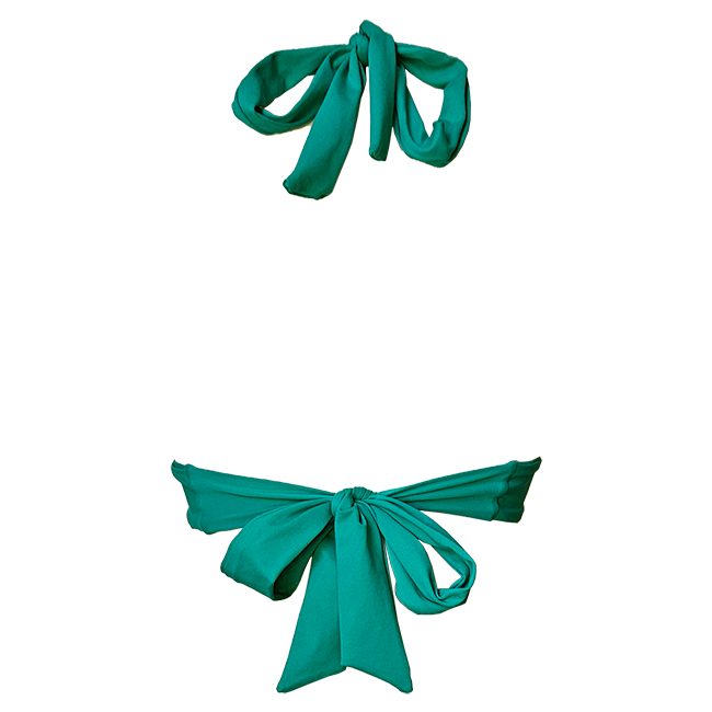 Top halter verde